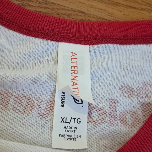 The Holdovers Movie Retro Ringer T-shirt Men’s XL ‘Entre Nous’ White Red Tee - Picture 7 of 12